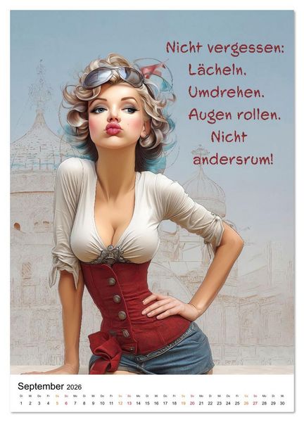 Produktbild: Blond mit Verstand (Wandkalender 2026 DIN A3 hoch), CALVENDO Monatskalender