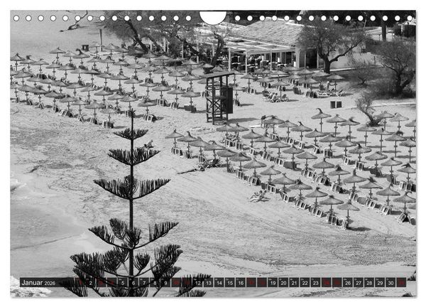 Produktbild: Mallorca monochrom (Wandkalender 2026 DIN A4 quer), CALVENDO Monatskalender