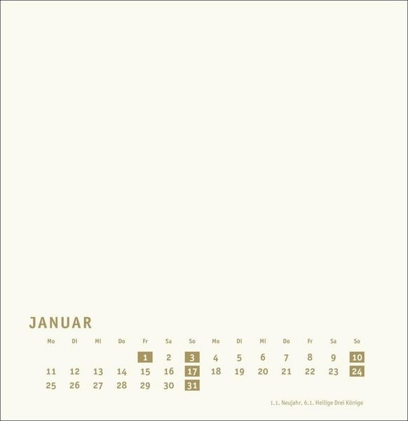 Produktbild: Premium-Bastelkalender gold gro&szlig; 2027
