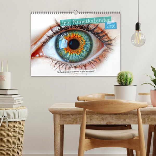 Produktbild: Iris Kunstkalender - Die faszinierende Welt der magischen Augen (Wandkalender 2026 DIN A3 quer), CALVENDO Monatskalender
