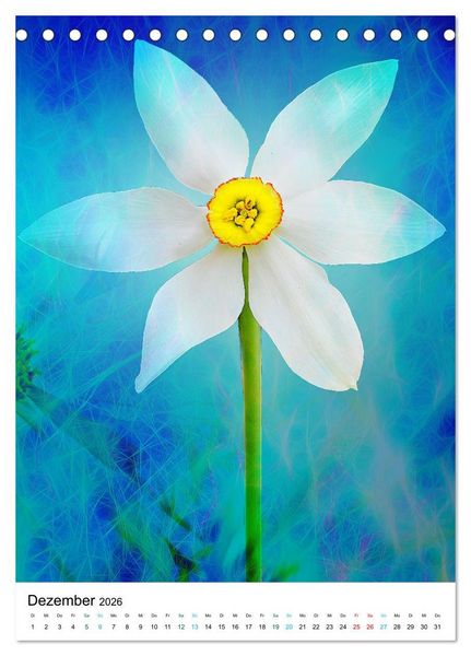 Produktbild: Sommergl&uuml;ck - Artwork (Tischkalender 2026 DIN A5 hoch), CALVENDO Monatskalender