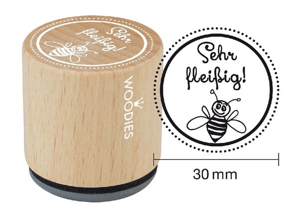 Produktbild: Woodies Stempel Sehr flei&szlig;ig