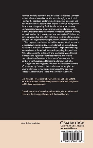 Produktbild: Memory and Power in Post-War Europe