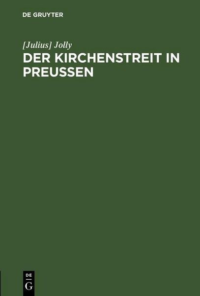 Produktbild: Der Kirchenstreit in Preussen