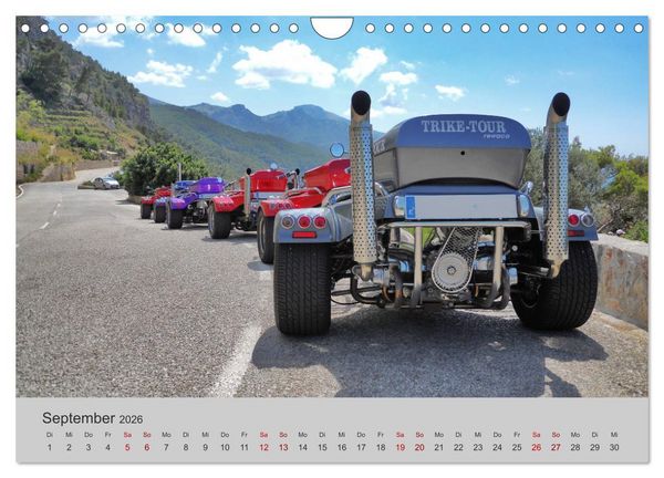 Produktbild: Trikes - Unterwegs auf drei R&auml;dern (Wandkalender 2026 DIN A4 quer), CALVENDO Monatskalender