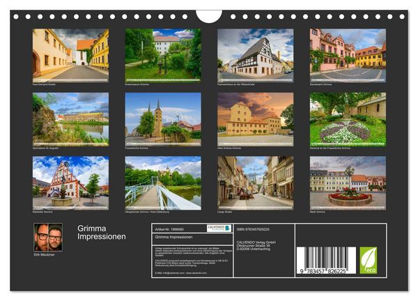 Produktbild: Grimma Impressionen (Wandkalender 2026 DIN A4 quer), CALVENDO Monatskalender