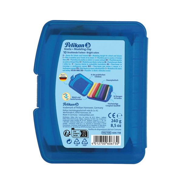 Produktbild: Pelikan Knete creaplast&reg; Blaue Box 14er Set