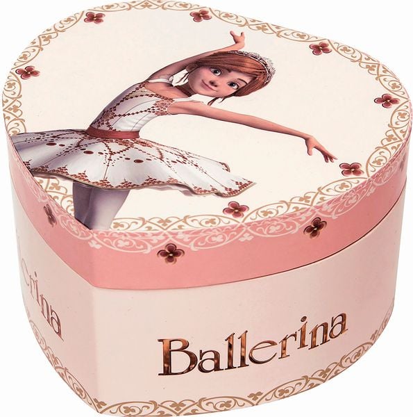 Produktbild: TROUSSELIER - Musikspieluhr Herz, Ballerina, nachtleuchtend