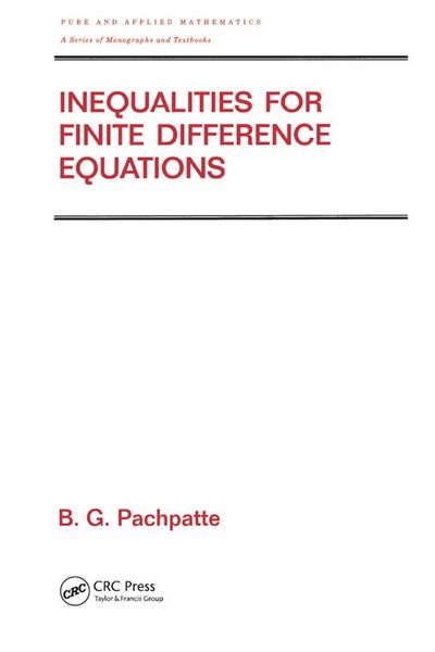 Produktbild: Inequalities for Finite Difference Equations