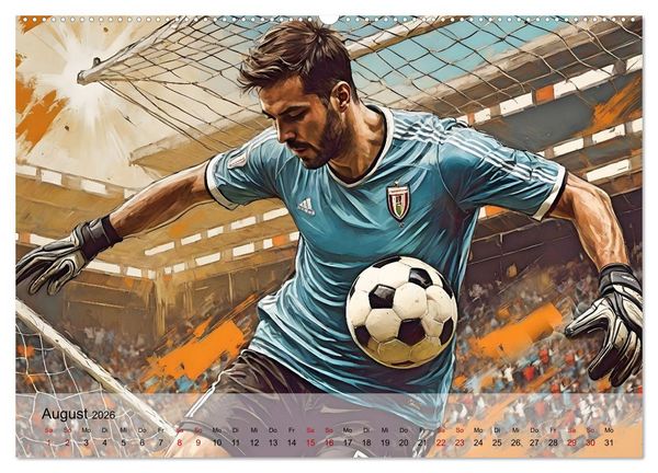 Produktbild: Fu&szlig;ball - Finale (hochwertiger Premium Wandkalender 2026 DIN A2 quer), Kunstdruck in Hochglanz