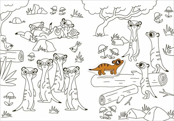 Produktbild: Mein Sticker-Malbuch. Zootiere