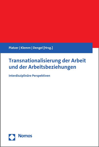 Produktbild: Transnationalisierung der Arbeit und der Arbeitsbeziehungen
