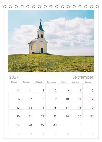 Produktbild: Tischplaner 2027 - Das Weinviertel im wundersch&ouml;nen Nieder&ouml;sterreich. (A5 Tischkalender zum Aufstellen) CALVENDO