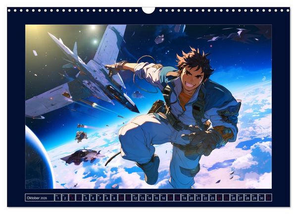 Produktbild: Interstellare Helden (Wandkalender 2026 DIN A3 quer), CALVENDO Monatskalender
