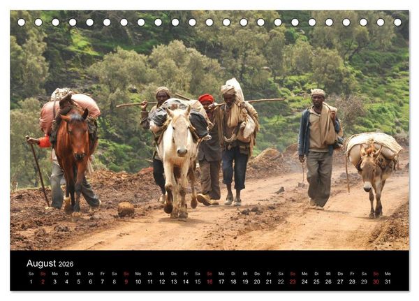 Produktbild: &Auml;thiopien Augenblicke (Tischkalender 2026 DIN A5 quer), CALVENDO Monatskalender