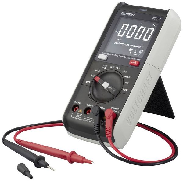Produktbild: VOLTCRAFT VC272 Hand-Multimeter digital True RMS LoZ CAT III 600V Anzeige (Counts): 6000