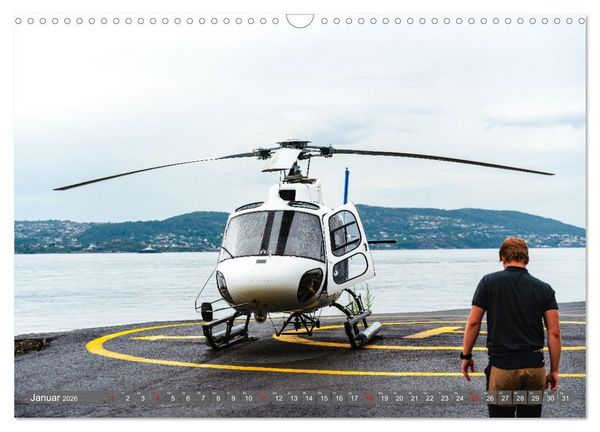 Produktbild: Norwegen aus dem Hubschrauber - Luftaufnahmen und Panorama (Wandkalender 2026 DIN A3 quer), CALVENDO Monatskalender