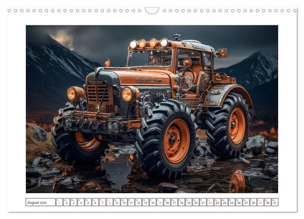 Produktbild: Surrealistische Traktoren (Wandkalender 2026 DIN A3 quer), CALVENDO Monatskalender
