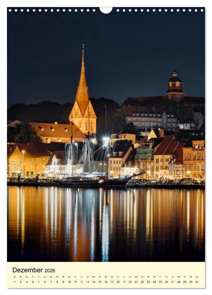 Produktbild: Flensburg - so bezaubernd (Wandkalender 2026 DIN A3 hoch), CALVENDO Monatskalender