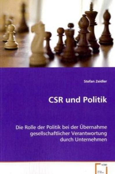 Zeidler Stefan: CSR und Politik, Taschenbuch von Stefan Zeidler, VDM, 9783639042757