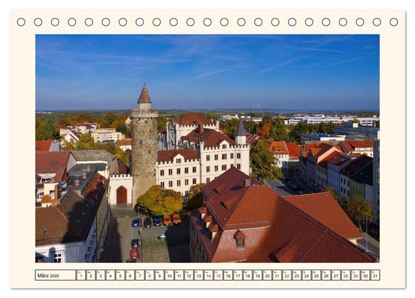 Produktbild: Bautzen - Rundgang durch die mittelalterliche Stadt (Tischkalender 2026 DIN A5 quer), CALVENDO Monatskalender