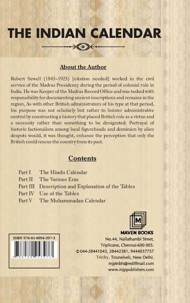 Produktbild: THE INDIAN CALENDAR