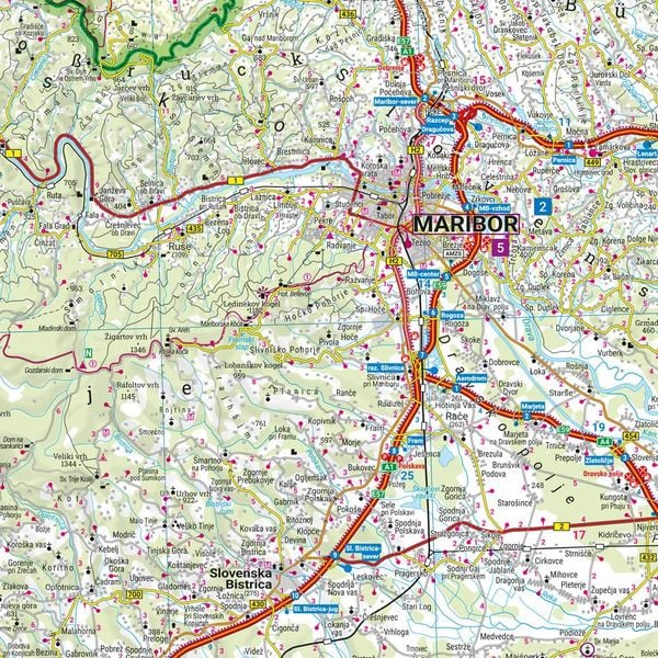 Slowenien, Straßen- und Freizeitkarte 1:150.000, freytag & berndt
