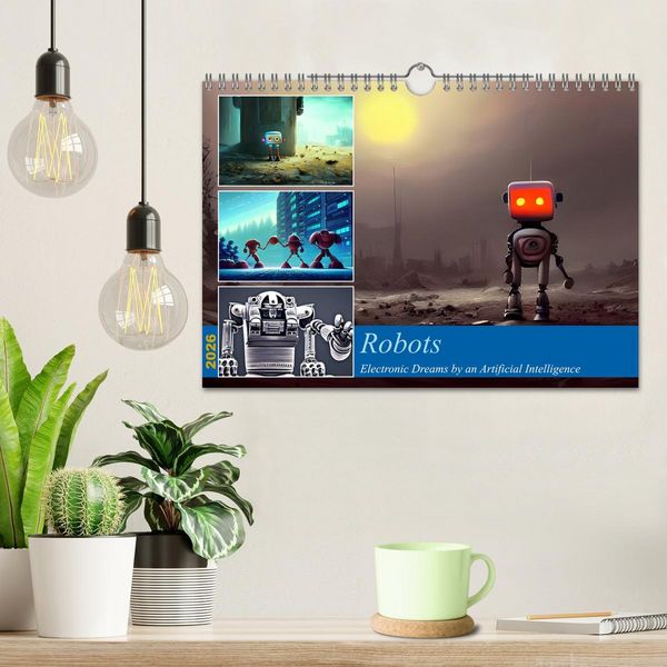 Produktbild: Robots (Wall Calendar 2026 DIN A4 landscape), CALVENDO 12 Month Wall Calendar