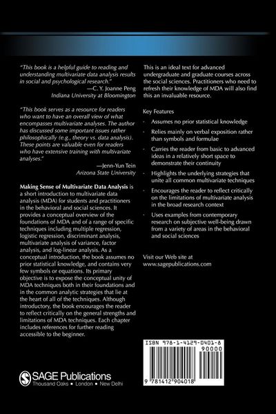 Produktbild: Making Sense of Multivariate Data Analysis