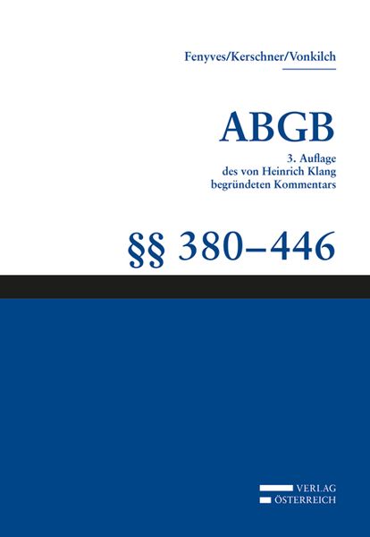 Produktbild: Gro&szlig;kommentar zum ABGB - Klang Kommentar