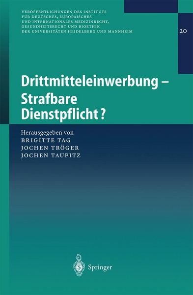 Produktbild: Drittmitteleinwerbung - Strafbare Dienstpflicht?
