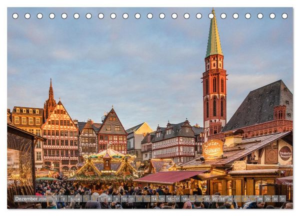 Produktbild: Frankfurt Mainhattan (Tischkalender 2026 DIN A5 quer), CALVENDO Monatskalender