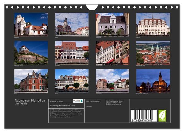 Produktbild: Naumburg - Kleinod an der Saale (Wandkalender 2027 DIN A4 quer), CALVENDO Monatskalender