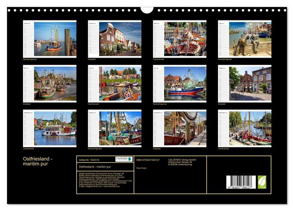 Produktbild: Ostfriesland - maritim pur (Wandkalender 2026 DIN A3 quer), CALVENDO Monatskalender