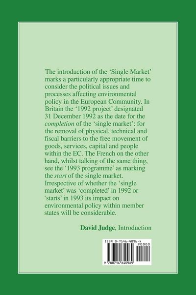 Produktbild: A Green Dimension for the European Community