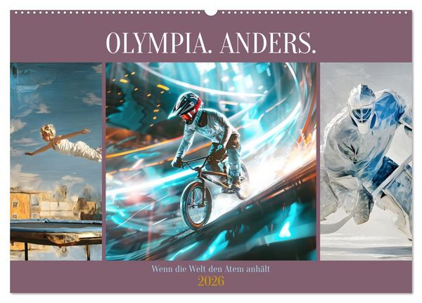 Olympia. Anders. (Wandkalender 2026 DIN A2 quer), CALVENDO Monatskalender