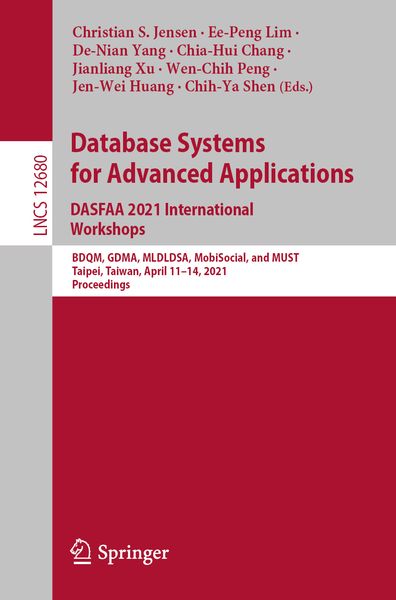Produktbild: Database Systems for Advanced Applications. DASFAA 2021 International Workshops
