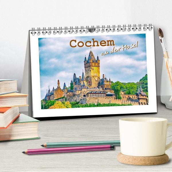 Produktbild: Cochem - an der Mosel (Tischkalender 2026 DIN A5 quer), CALVENDO Monatskalender