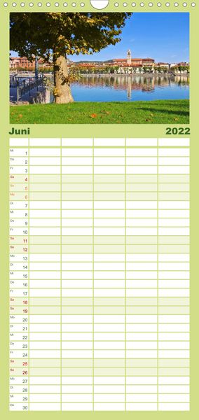 Produktbild: Lago Maggiore - Orte am Ostufer - Familienplaner hoch (Wandkalender 2022 , 21 cm x 45 cm, hoch)