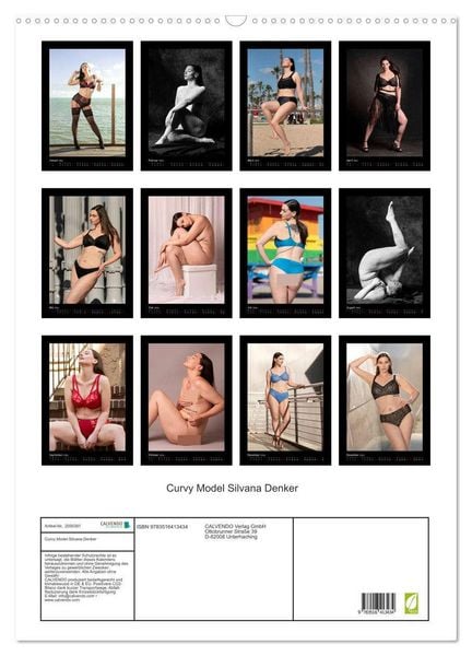 Produktbild: Curvy Model Silvana Denker (Wandkalender 2026 DIN A2 hoch), CALVENDO Monatskalender