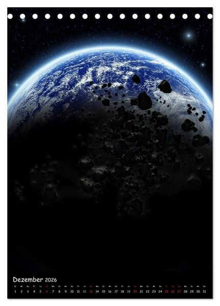 Produktbild: Die Welt der Planeten (Tischkalender 2026 DIN A5 hoch), CALVENDO Monatskalender