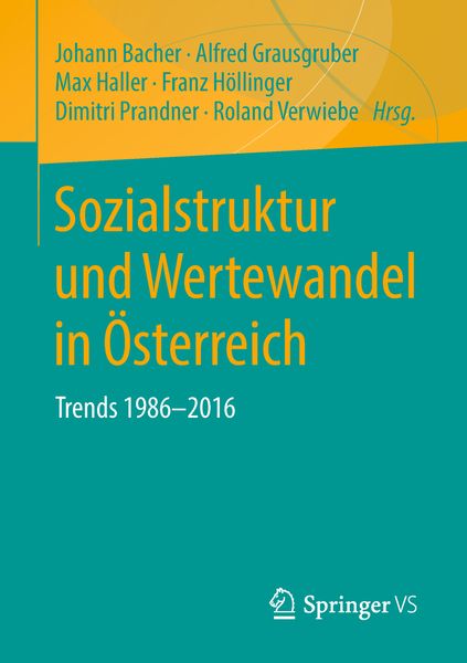 Produktbild: Sozialstruktur und Wertewandel in &Ouml;sterreich