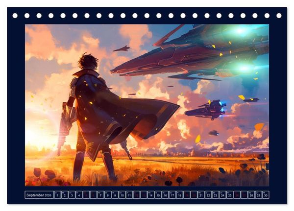 Produktbild: Interstellare Helden (Tischkalender 2026 DIN A5 quer), CALVENDO Monatskalender