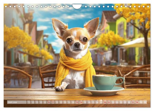 Produktbild: Chillige Chihuahuas - Entspannte Fellnasen genie&szlig;en das Leben (Wandkalender 2026 DIN A4 quer), CALVENDO Monatskalender