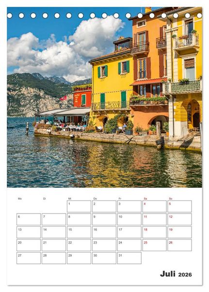 Produktbild: Malcesine am Gardasee - Impressionen (Tischkalender 2026 DIN A5 hoch), CALVENDO Monatskalender