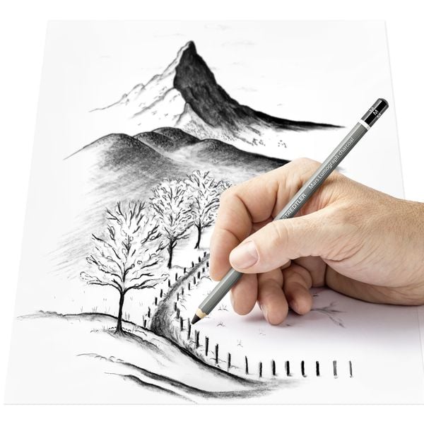 Produktbild: STAEDTLER Kohlestift Mars Lumograph charcoal, 3er set
