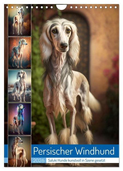 Produktbild: Persischer Windhund (Wandkalender 2026 DIN A4 hoch), CALVENDO Monatskalender