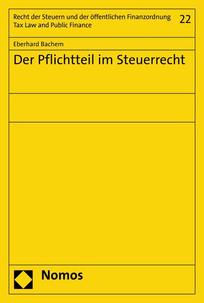 Produktbild: Der Pflichtteil im Steuerrecht