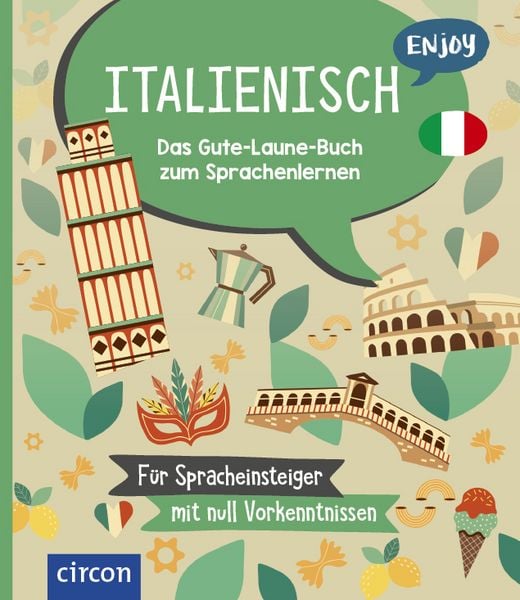 Cover: Isabella Bergmann Enjoy Italienisch - das Gute-Laune-Buch zum Sprachenlernen