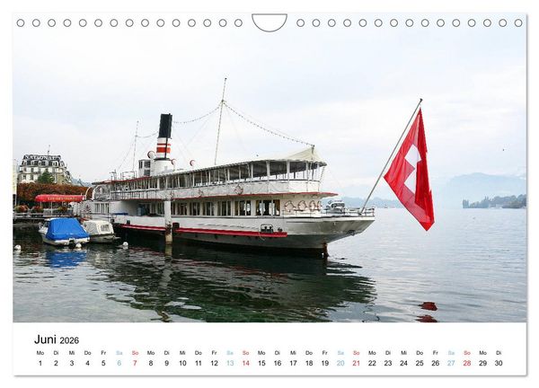 Produktbild: LUZERN Wo sich Reuss und Vierwaldst&auml;ttersee begegnen (Wandkalender 2026 DIN A4 quer), CALVENDO Monatskalender